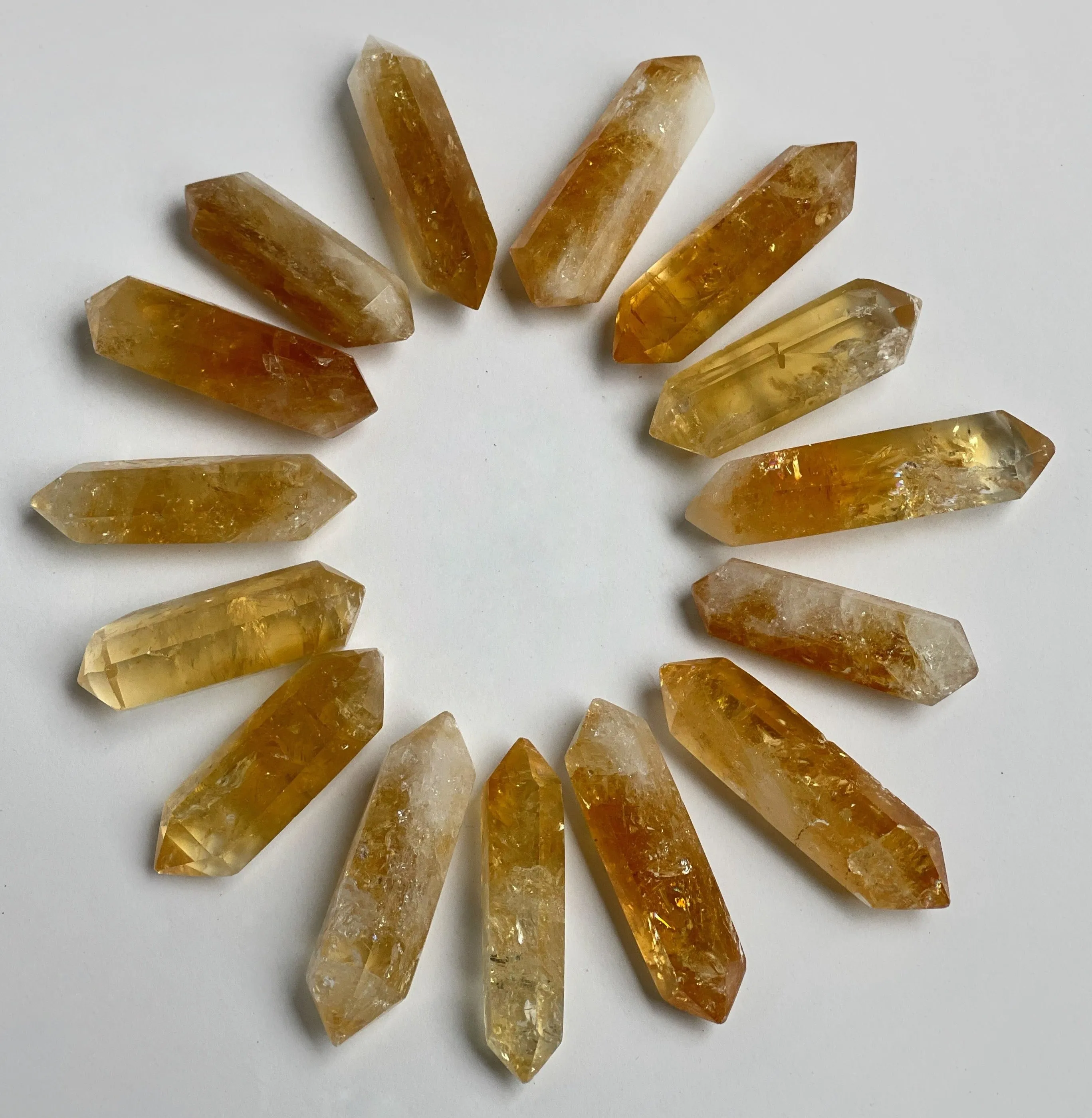 Double Sided Citrine Point