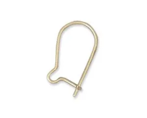 Earwire - Kidney Shape - Gold Filled - 14mm - 1 pair