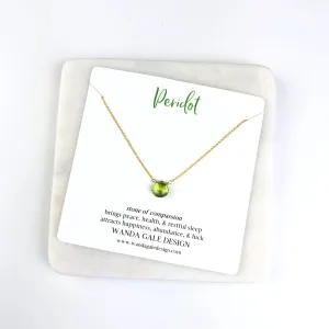 Energy stone necklace - Peridot