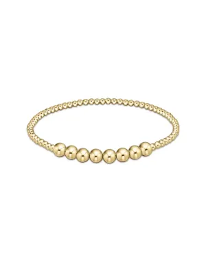 enewton Classic Beaded Bliss Gold Bead Bracelet: 2.5mm/5mm