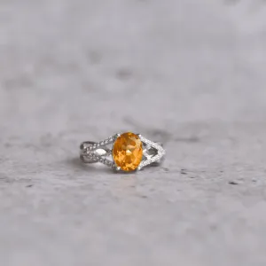 Golden Glow - Citrine Ring