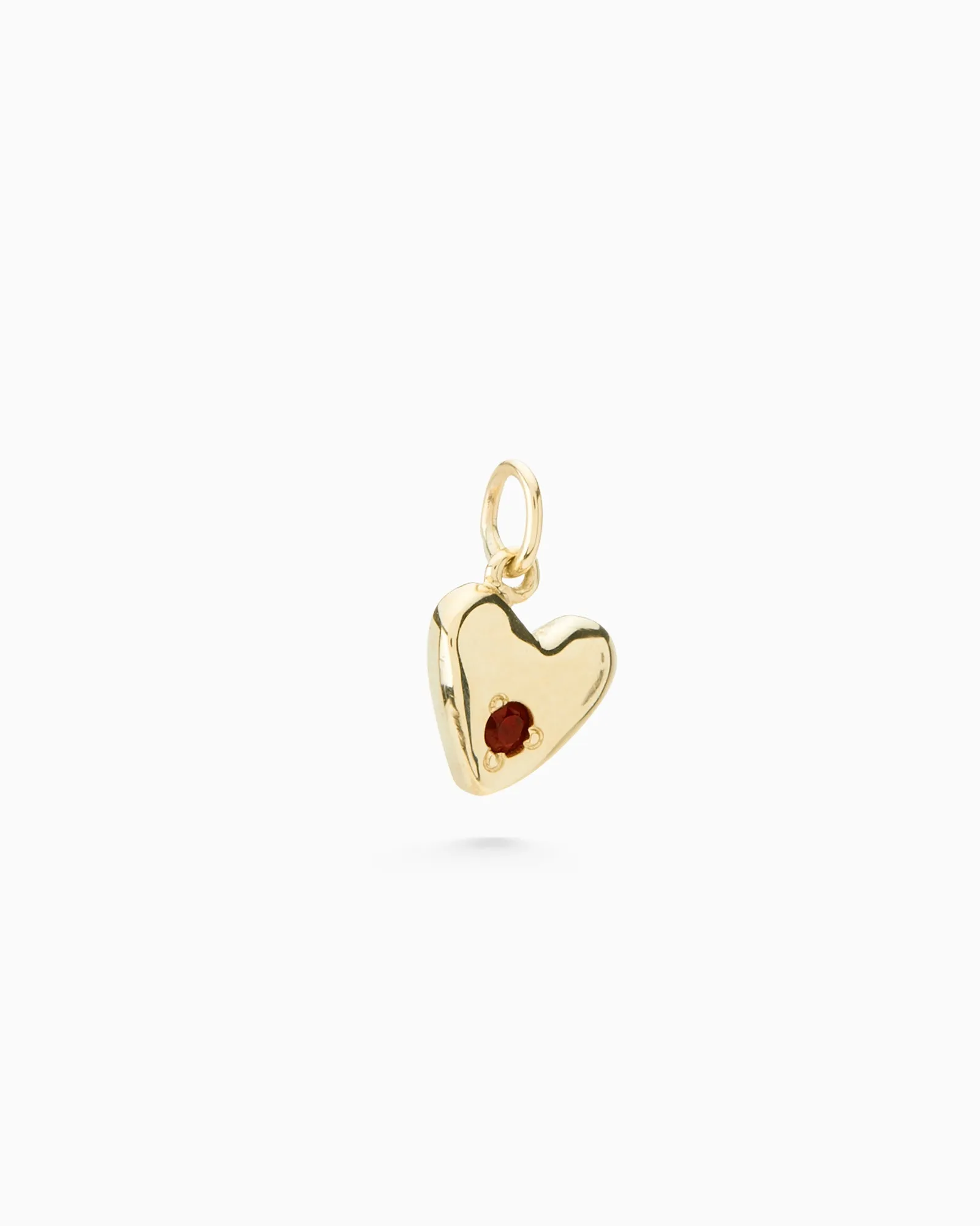 Heart Stone Pendant | Yellow Gold