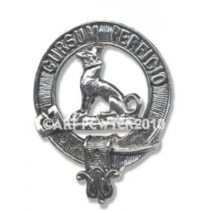 Hunter Clan Crest Brooch