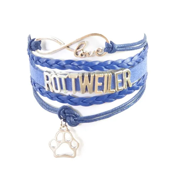 Infinity Love Rottweiler Bracelet