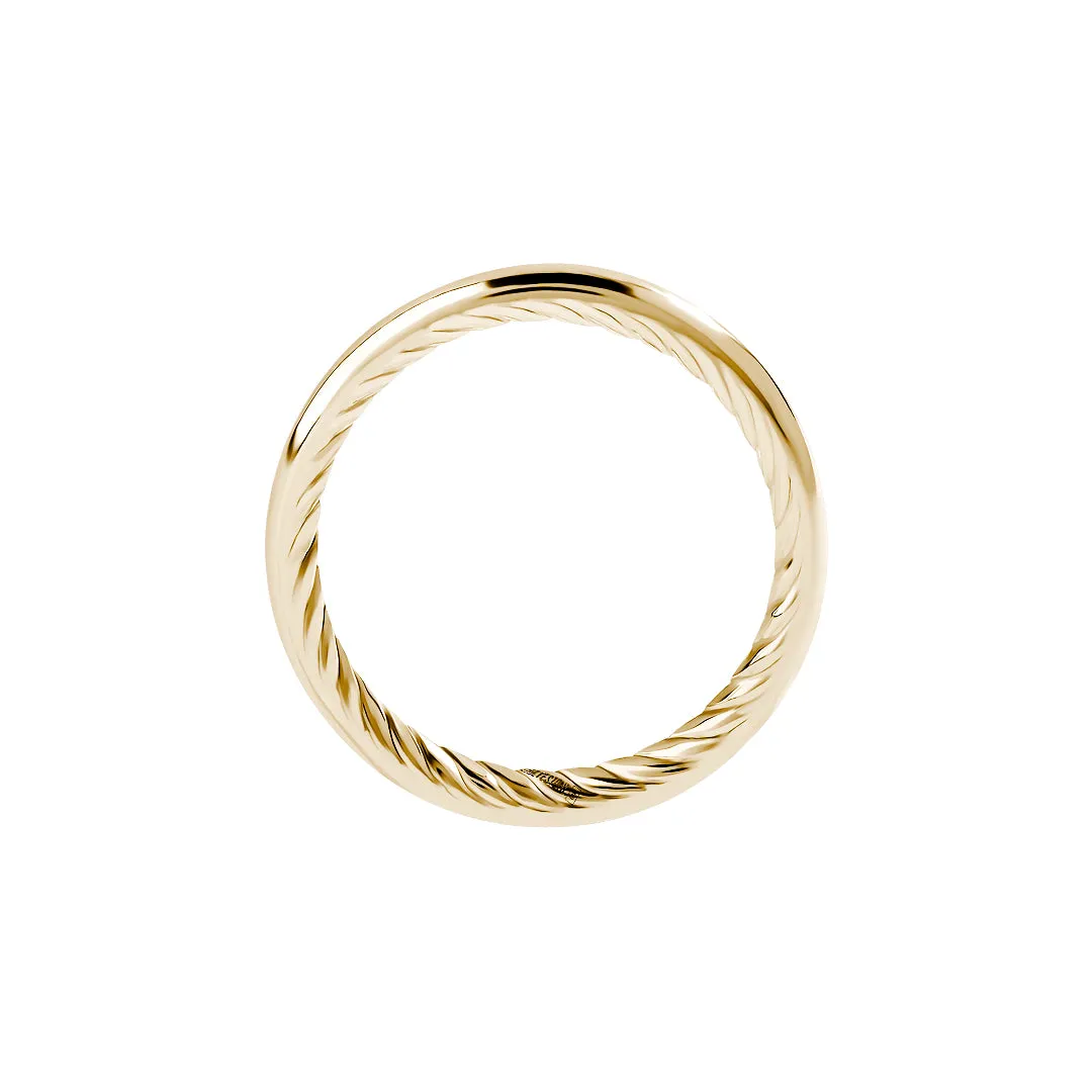 Inner Twist Ring in Gold