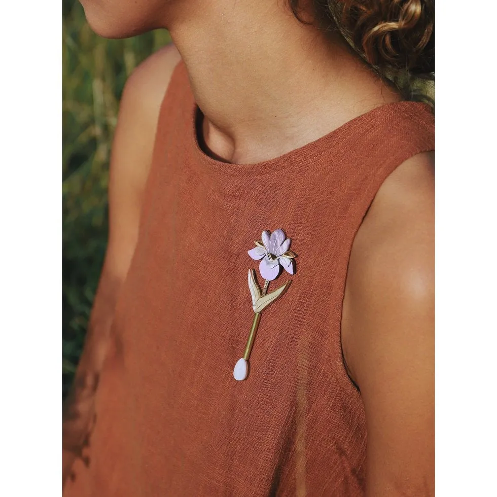 Iris Drop Brooch