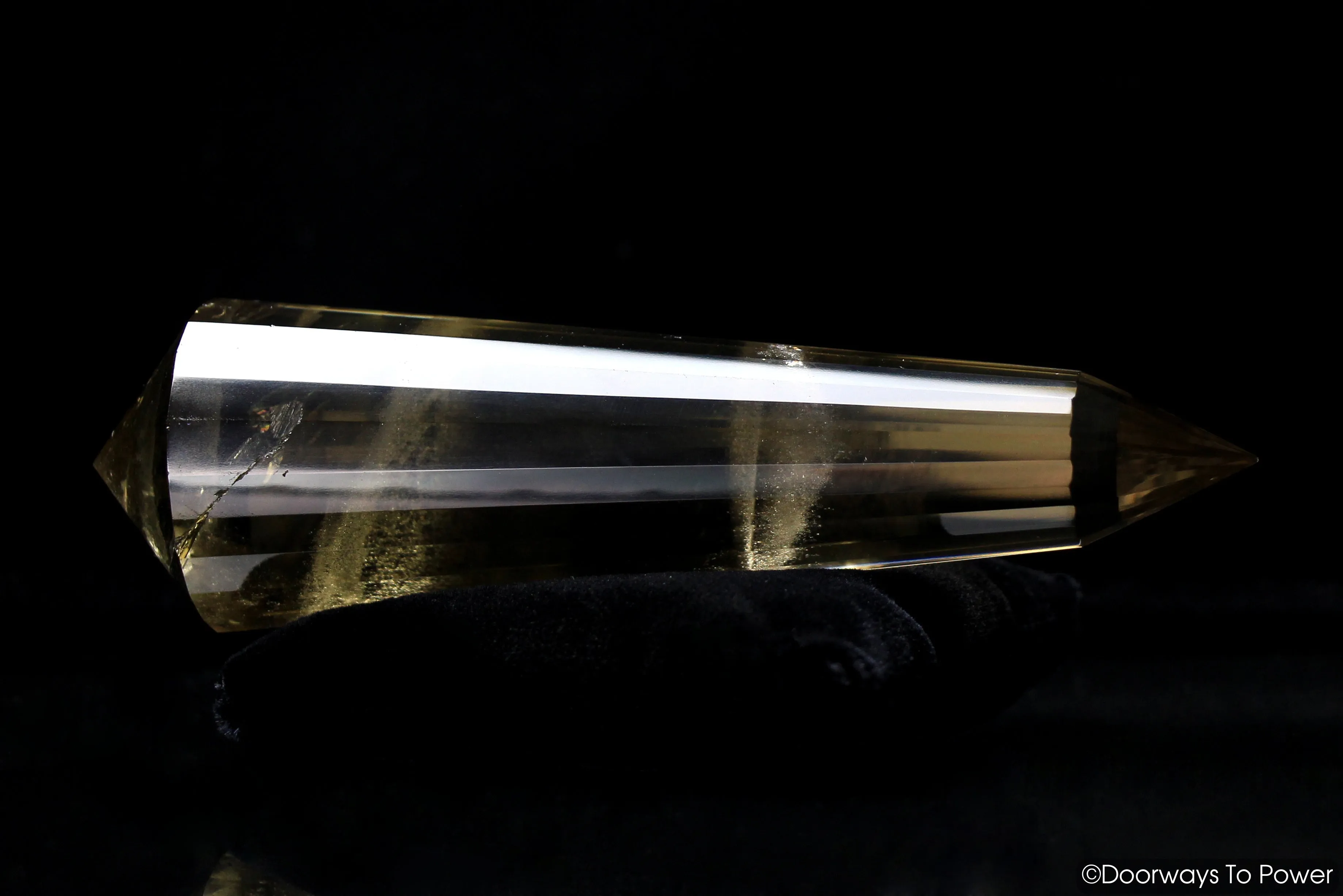 John of God Citrine 24 Sided Vogel Crystal 'Abundance' Quartz Wand | Rare