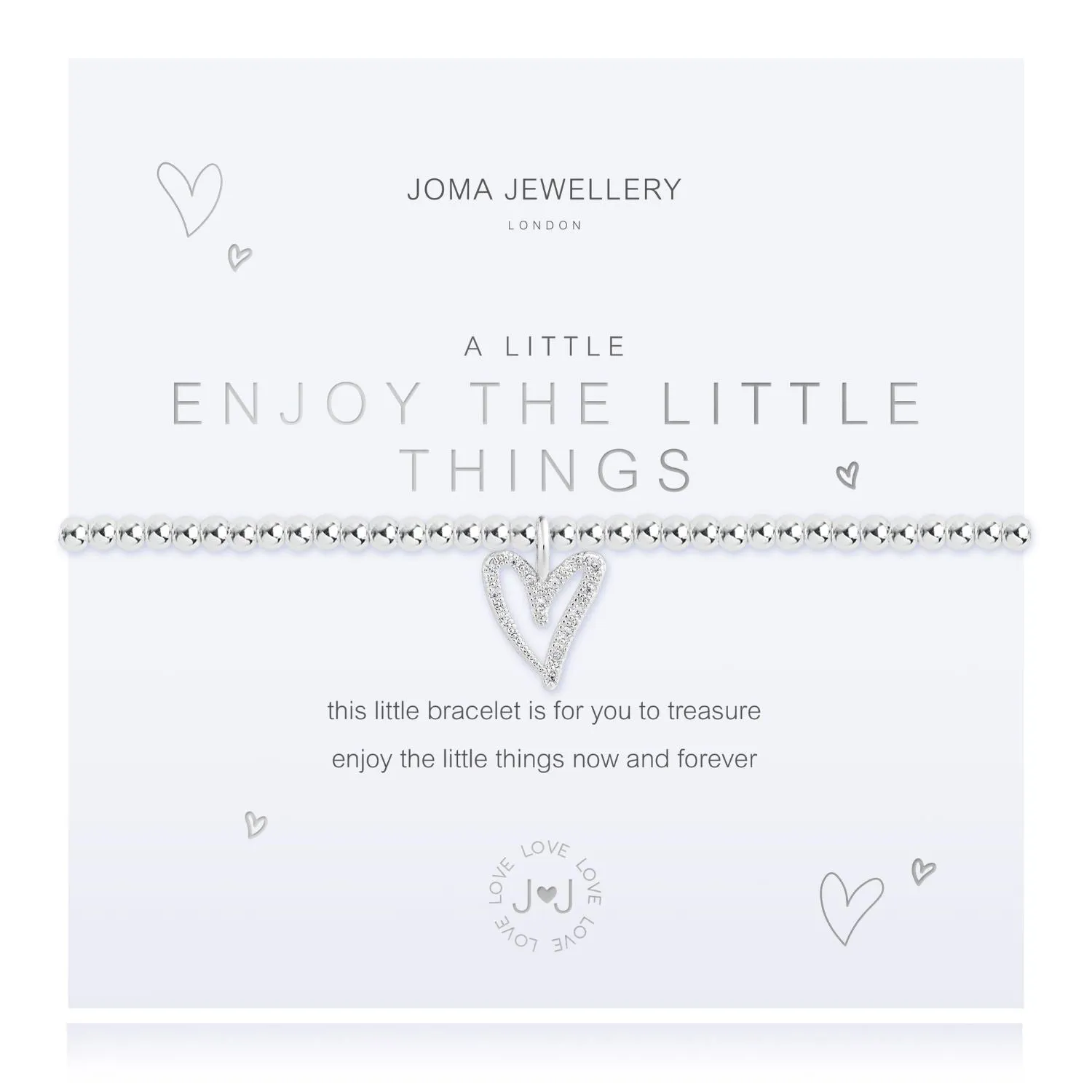 Joma Jewellery Silver A Little 'Enjoy The Little Things' Bracelet