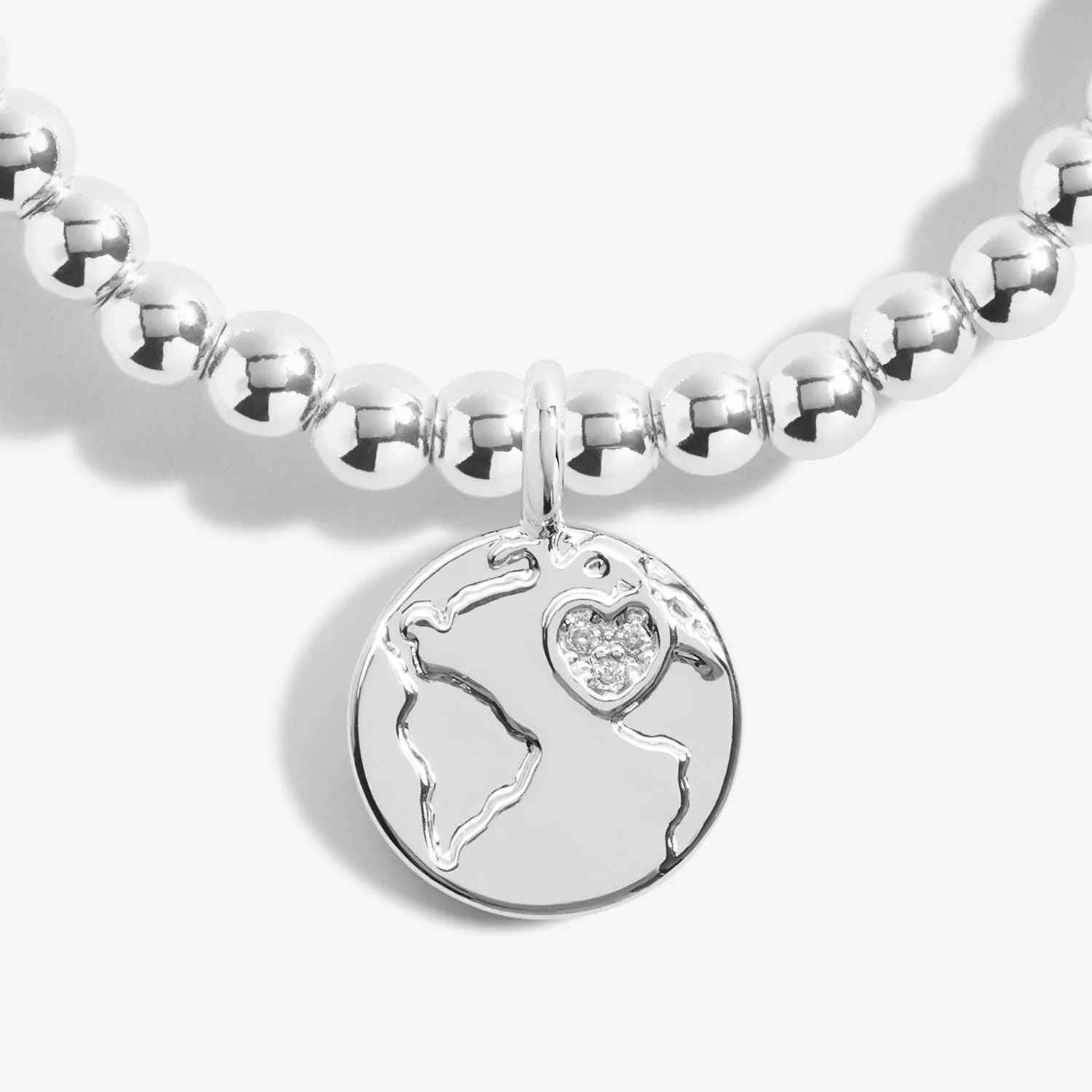 Joma Jewellery Silver A Little 'You Mean The World To Me' Bracelet