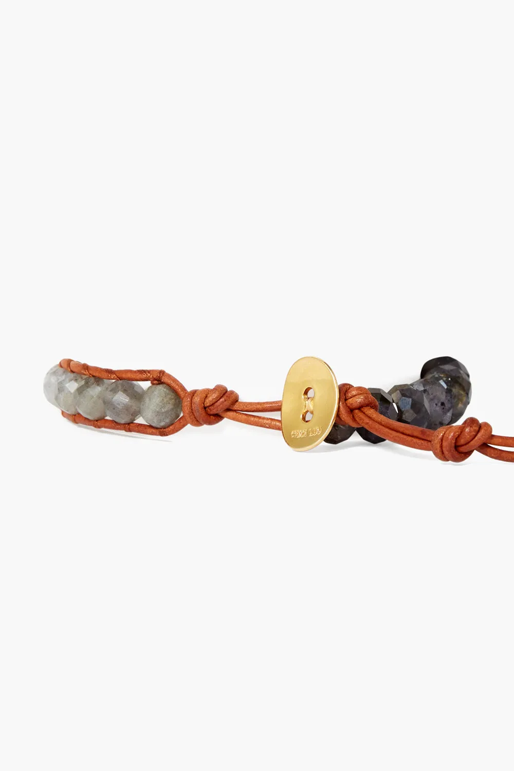 Luna Single Wrap Bracelet Iolite Mix