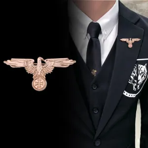 Men's Eagle Military Cross Brooch