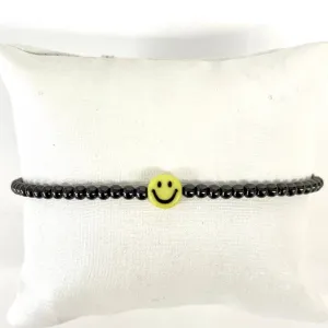 Mini Smiley Beaded Smiley Bracelet