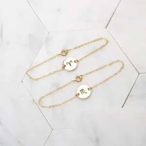 Mini Zodiac Constellation Bracelet - Astrology Jewelry - CG346B_0.5. Starts at