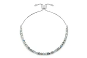 Mystical Aquamarine Silver Bracelet