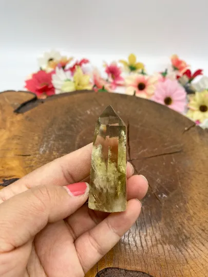 Natural Raw Citrine Wand, Polished Citrine Point, Obelisk Points, Crystal Points, Reiki Healing Gemstones, Crystal for Prosperity,