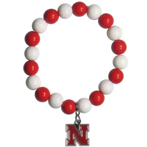 Nebraska Cornhuskers Fan Bead Bracelet