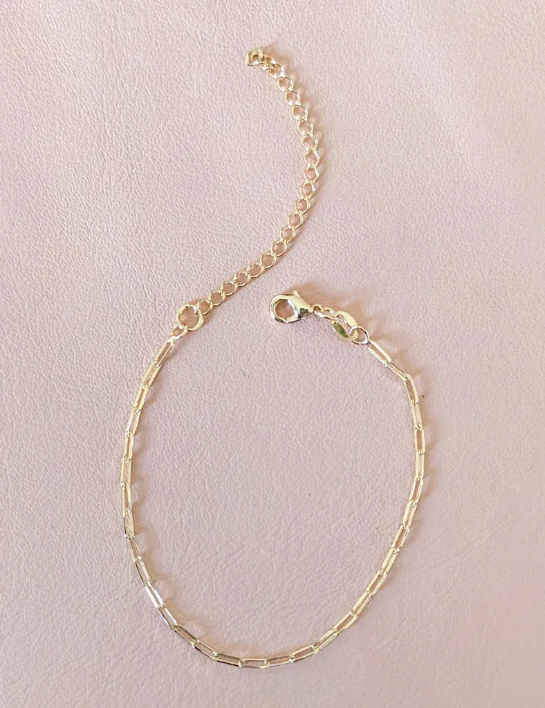 Nuance Paperclip Chain Bracelet