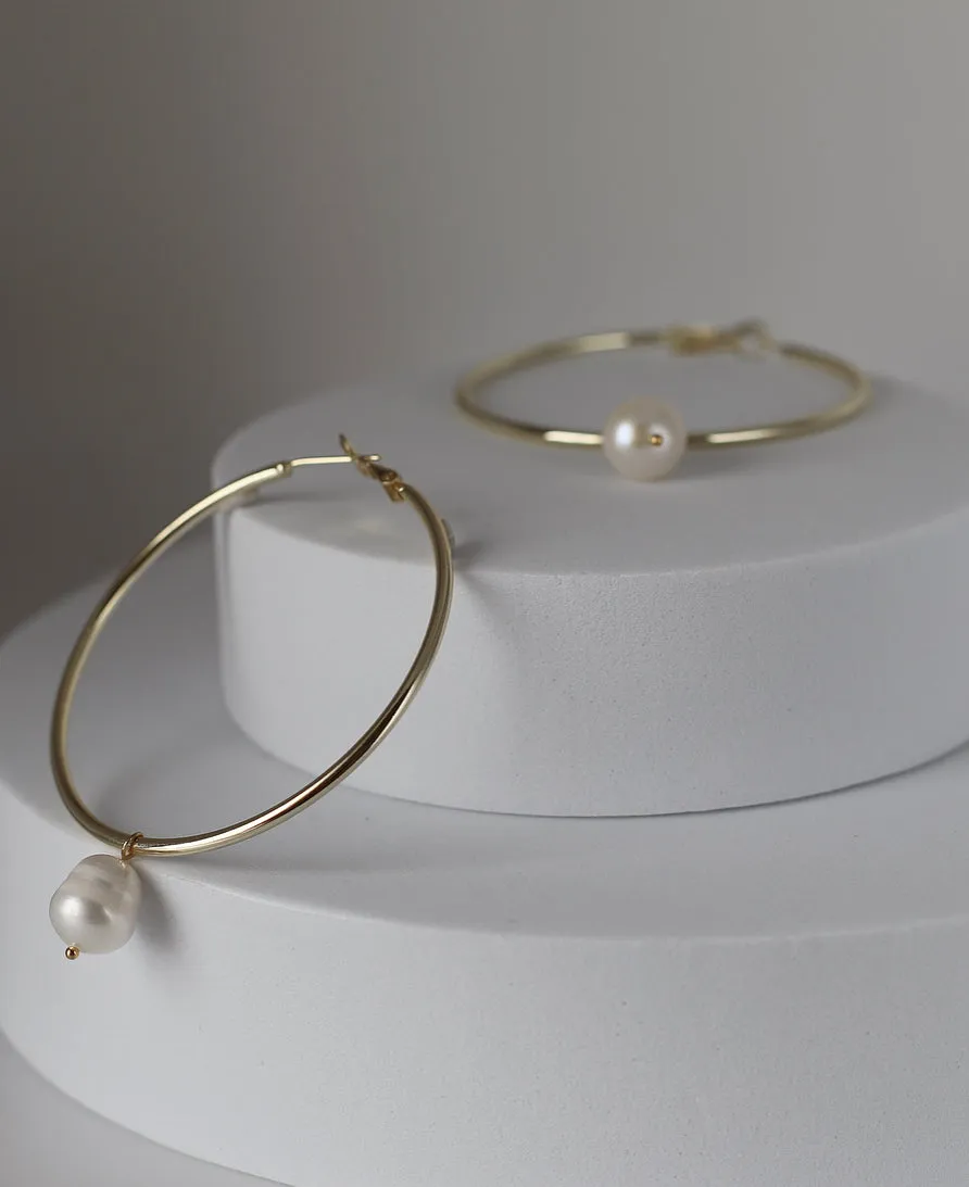 Pearl Hoops