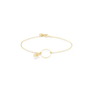 Pipa Freshwater Pearl Bracelet - Gold