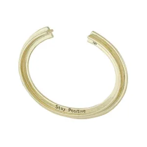 Plus Sign Stay Positive Bracelet