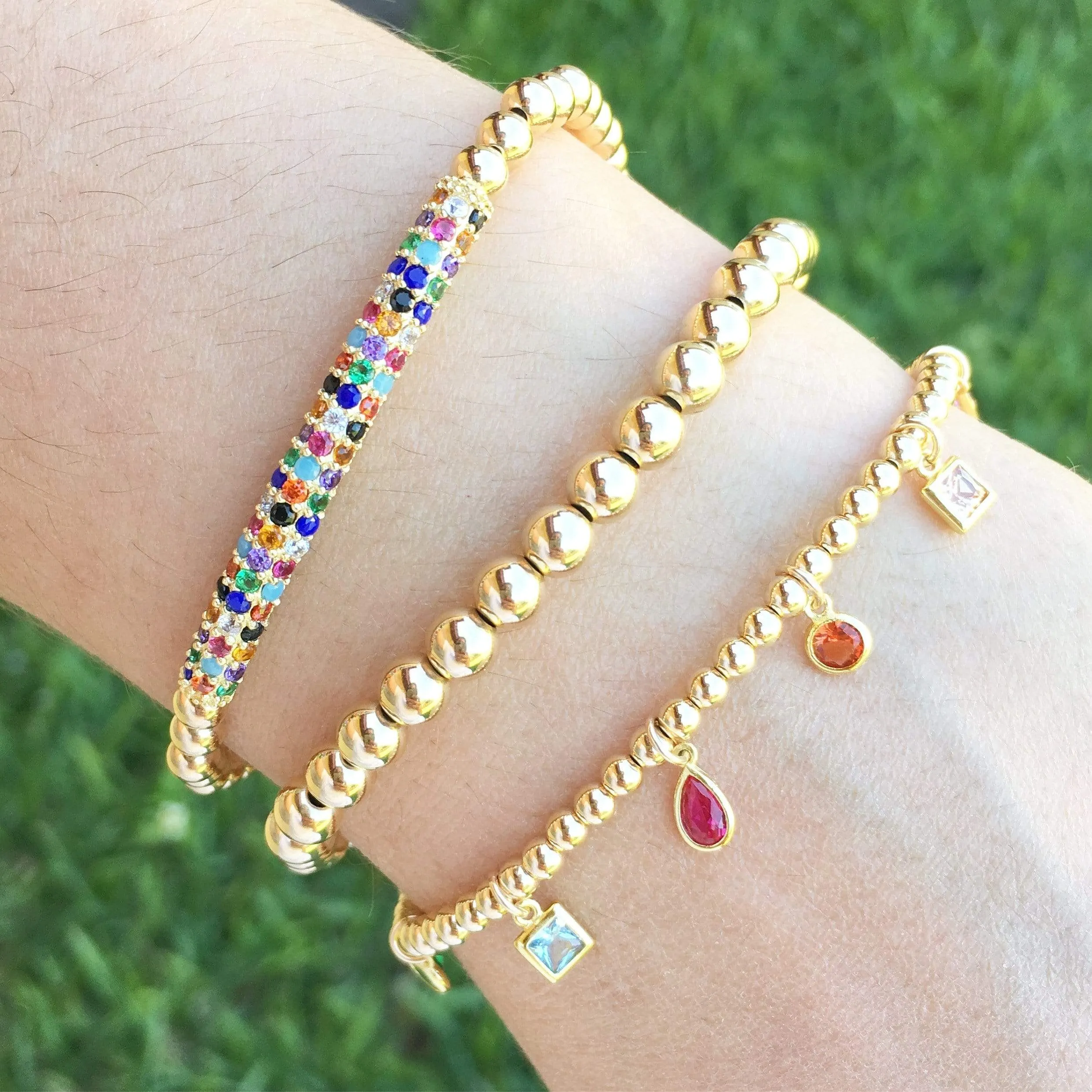 Raise The Bar | Rainbow Charm Bracelet