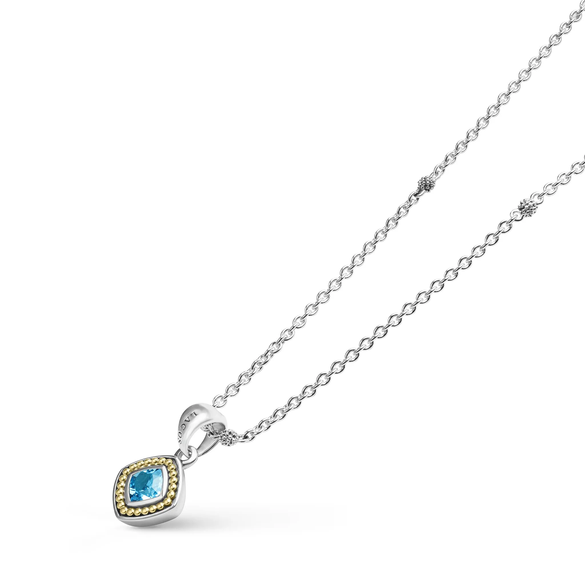 Rittenhouse Swiss Blue Topaz Pendant Necklace