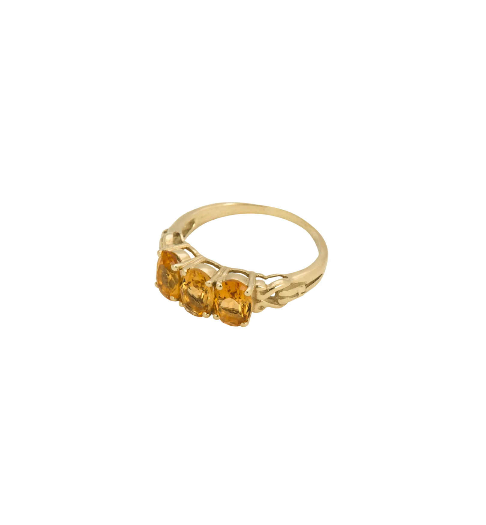 Rose Citrine Ring 14K