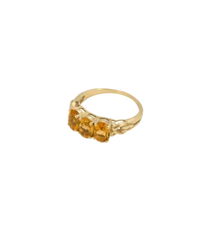 Rose Citrine Ring 14K