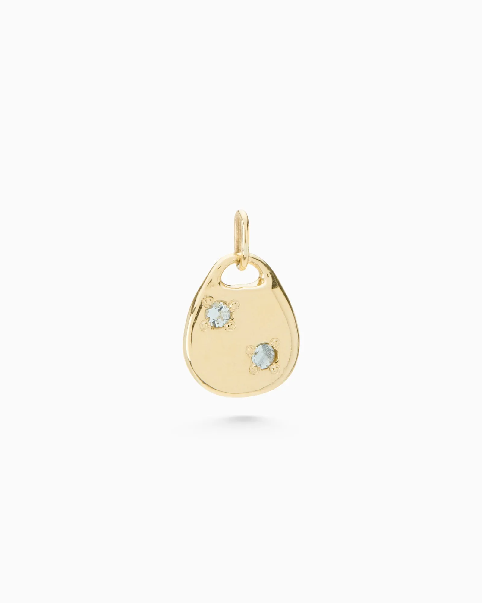 Round Stone Pendant | Yellow Gold