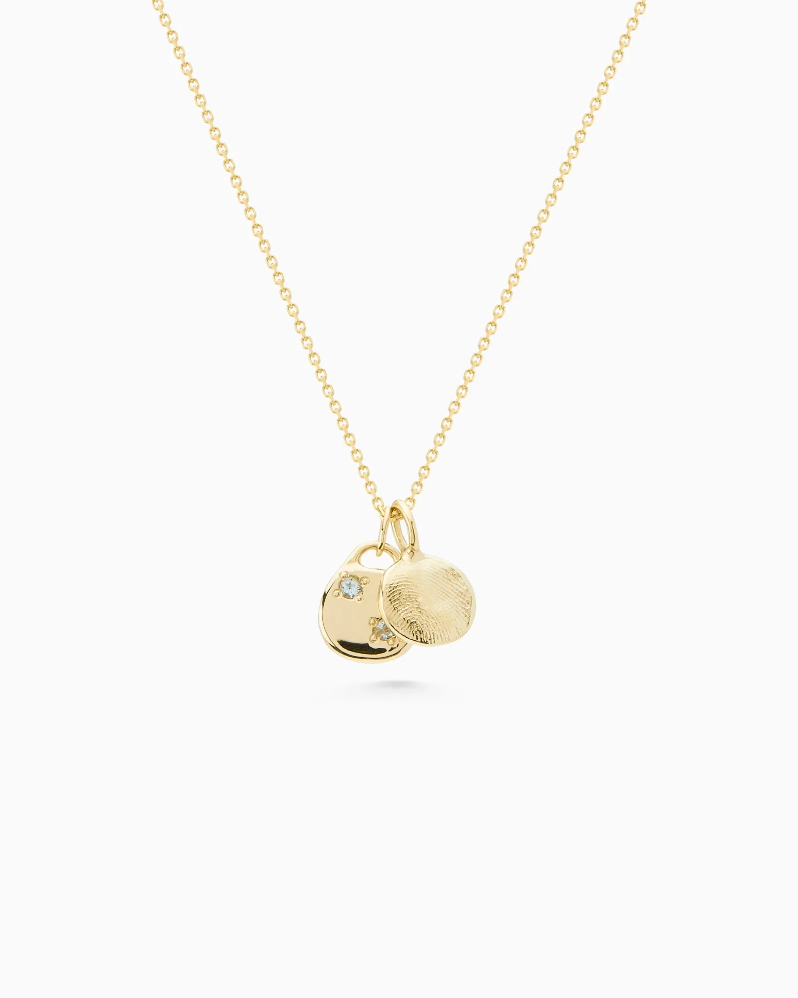 Round Stone Pendant | Yellow Gold