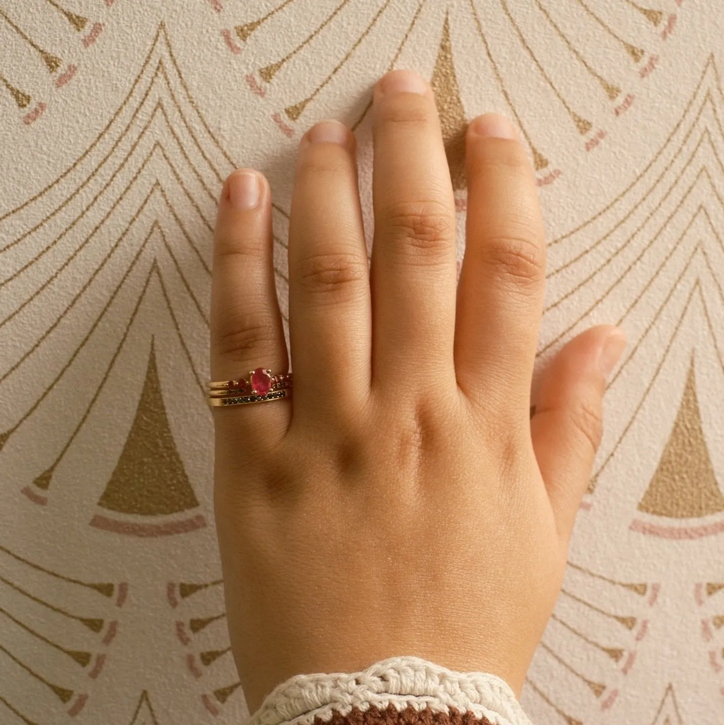 Ruby Pebble Ring