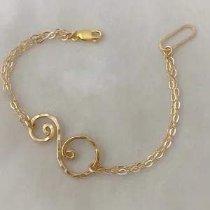 “S” double strand bracelet