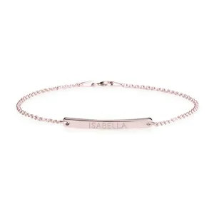 Skinny Bar Bracelet - Rose Gold Plated