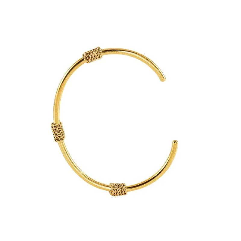 Sleek Gold-Filled Geometric Cuff Bracelet – Modern Minimalist Jewellery