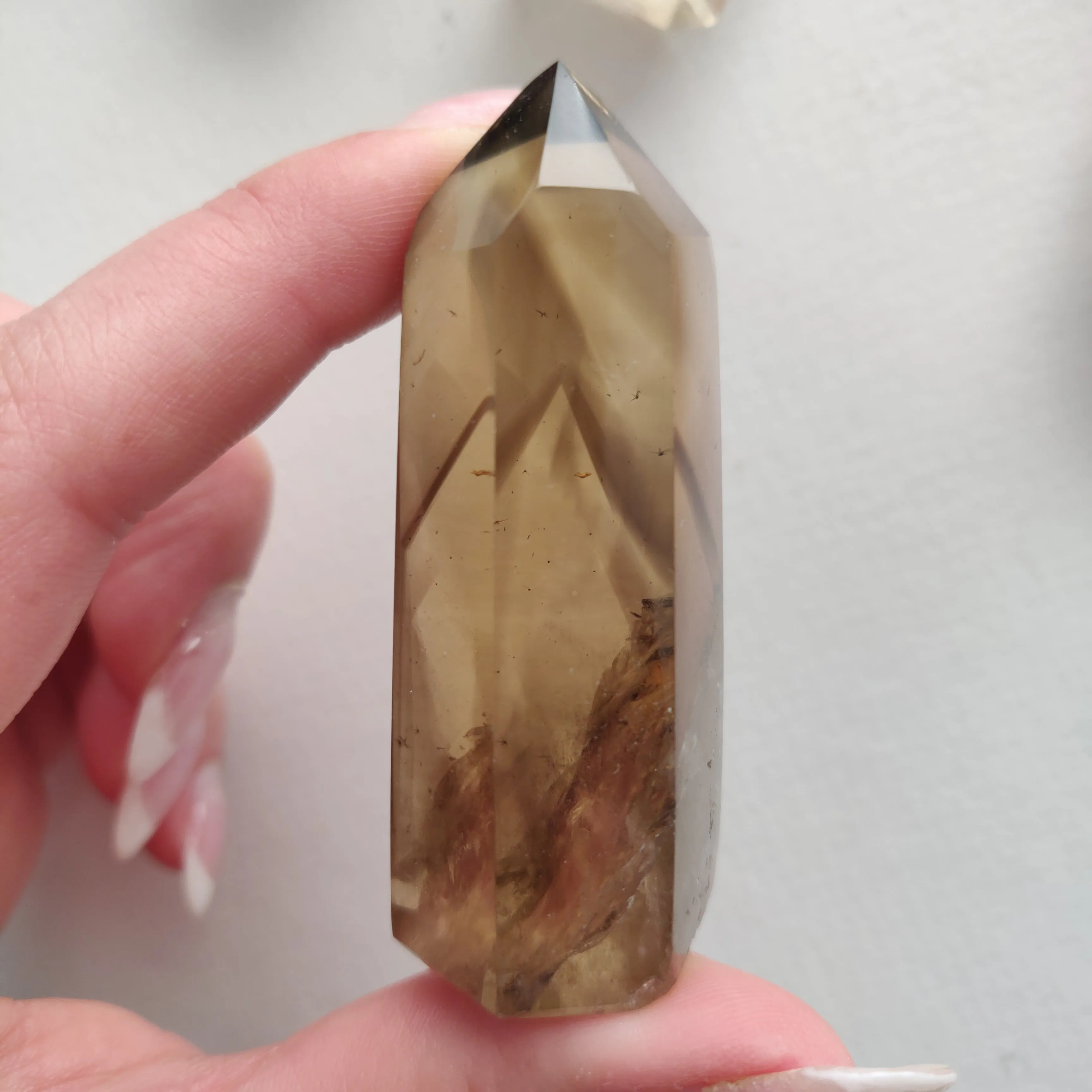 Smoky Citrine Point (#14E)