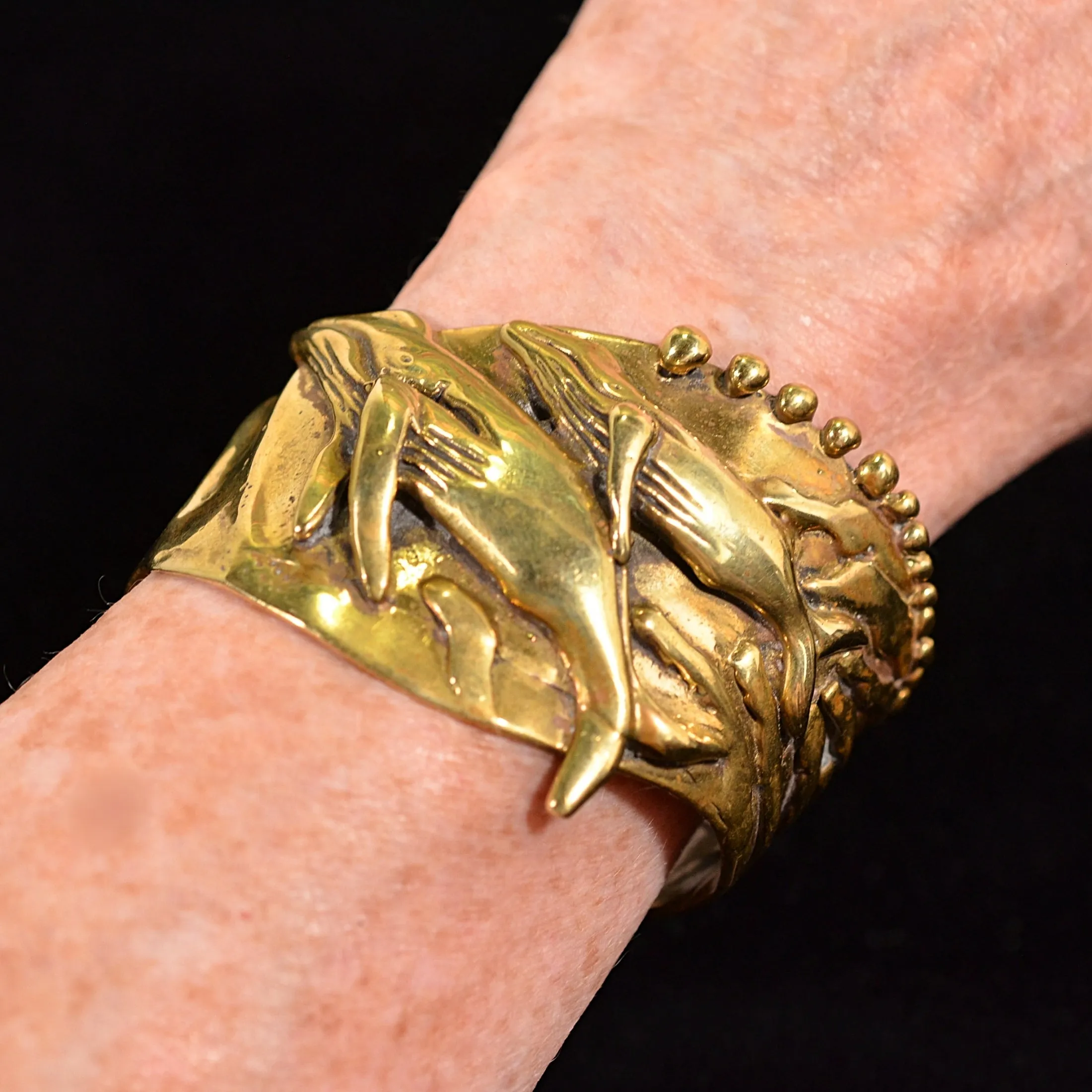 SOLD Gorgeous 70s Stephen Burr Studio Made Bracelet Signed