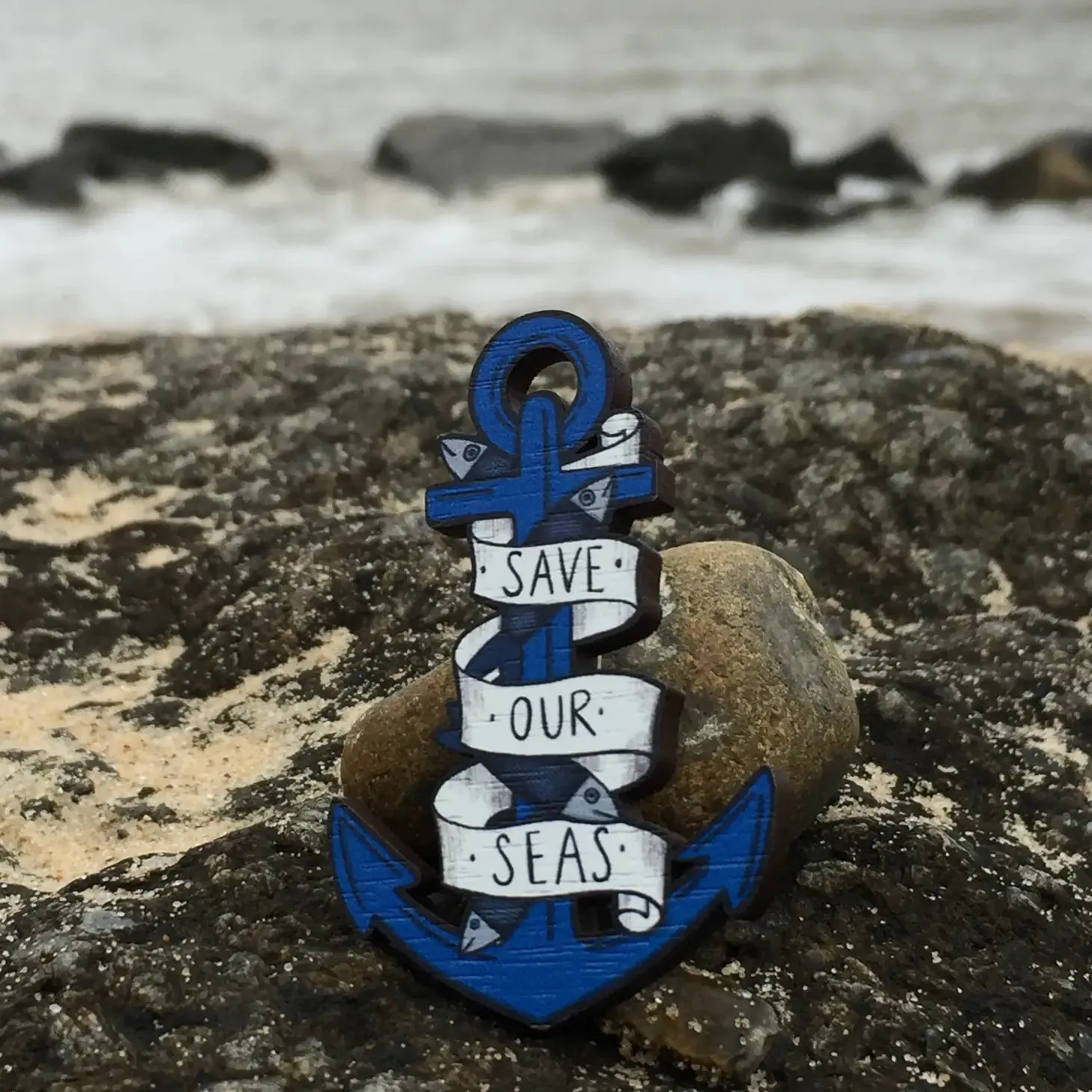 Su Owen Anchor Pin Brooch