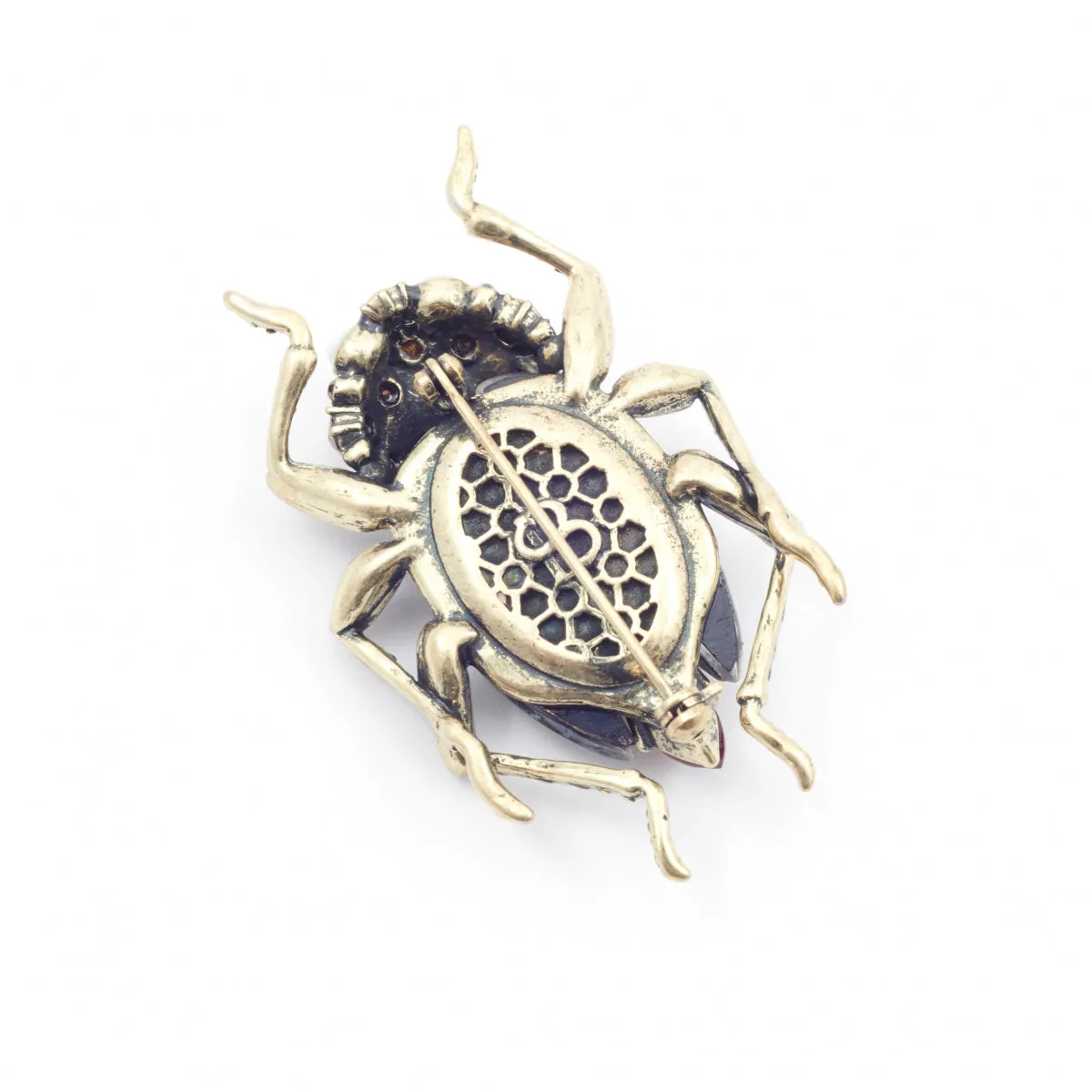 The Bejewelled Beetle Statement Brooch