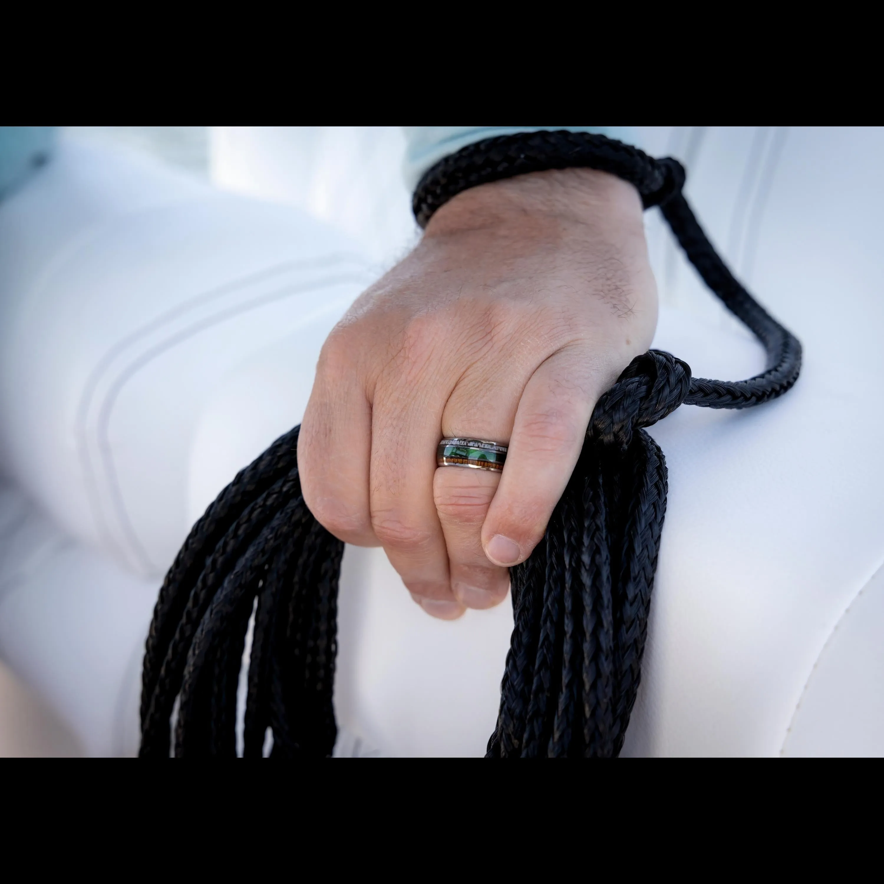 The Fishing Line Ring (Green)