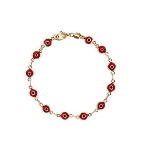 THE RED EVIL EYE LINK BRACELET