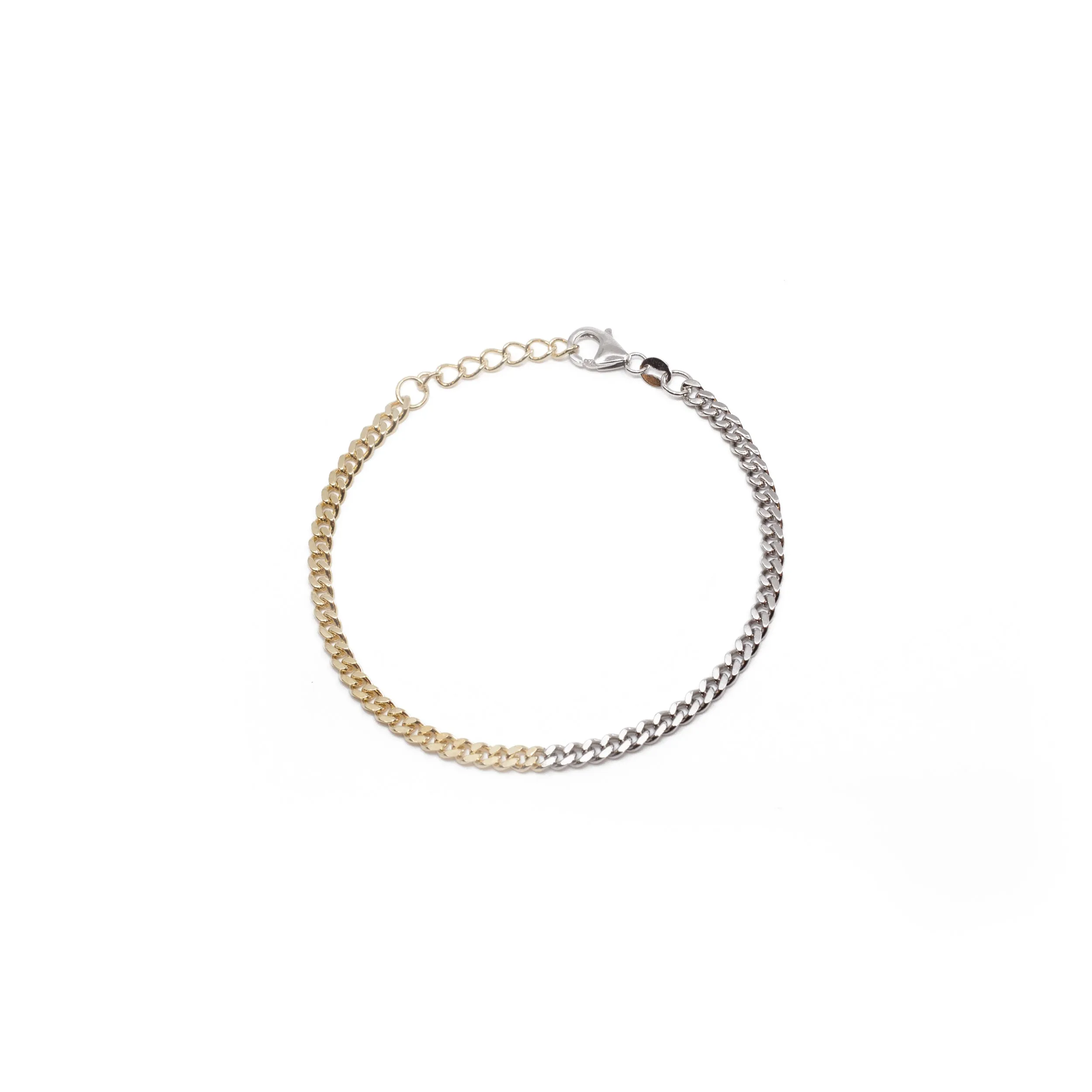 THE TWO TONE CURB BRACELET