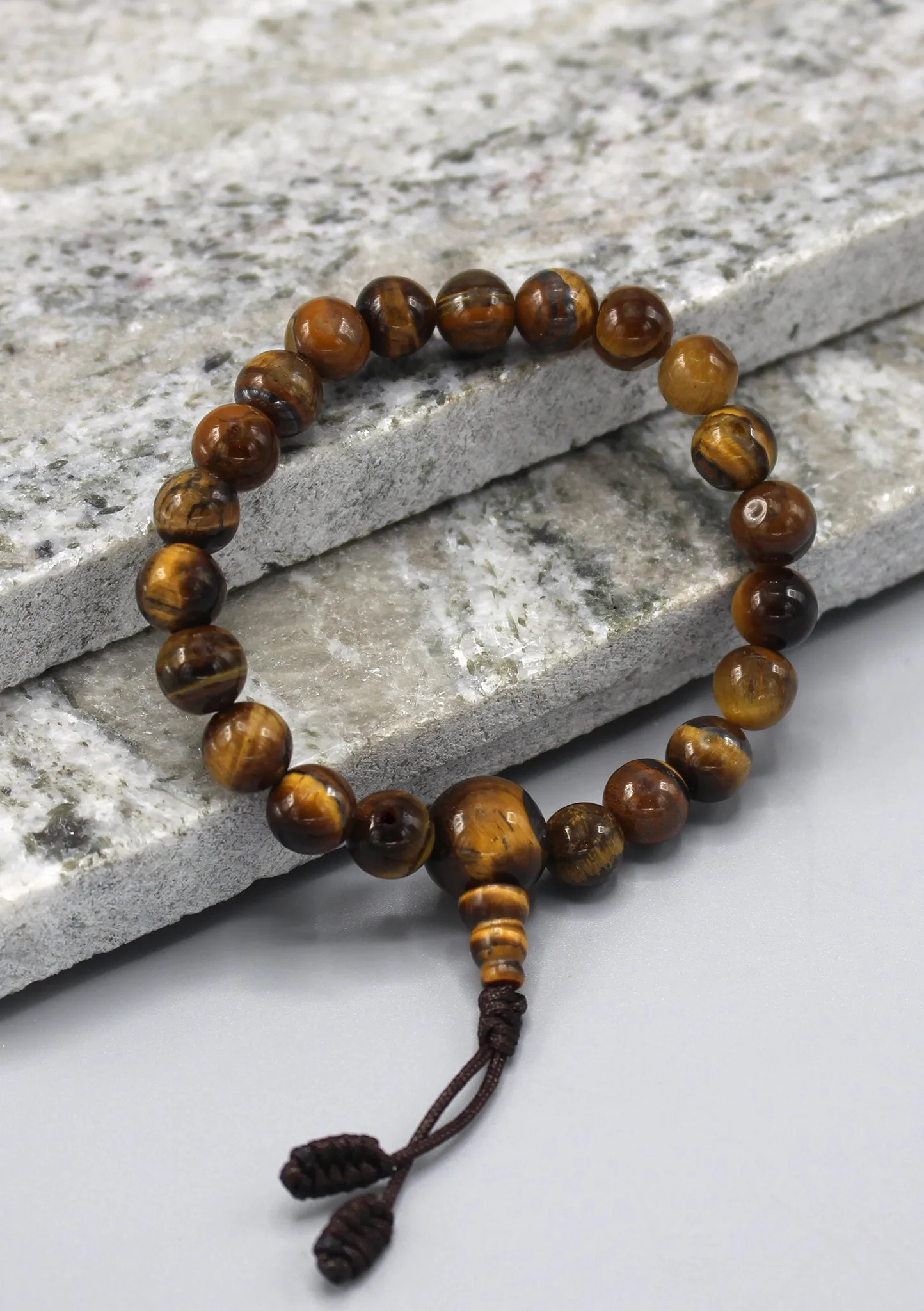 Tiger Eye Stone Wrist Mala