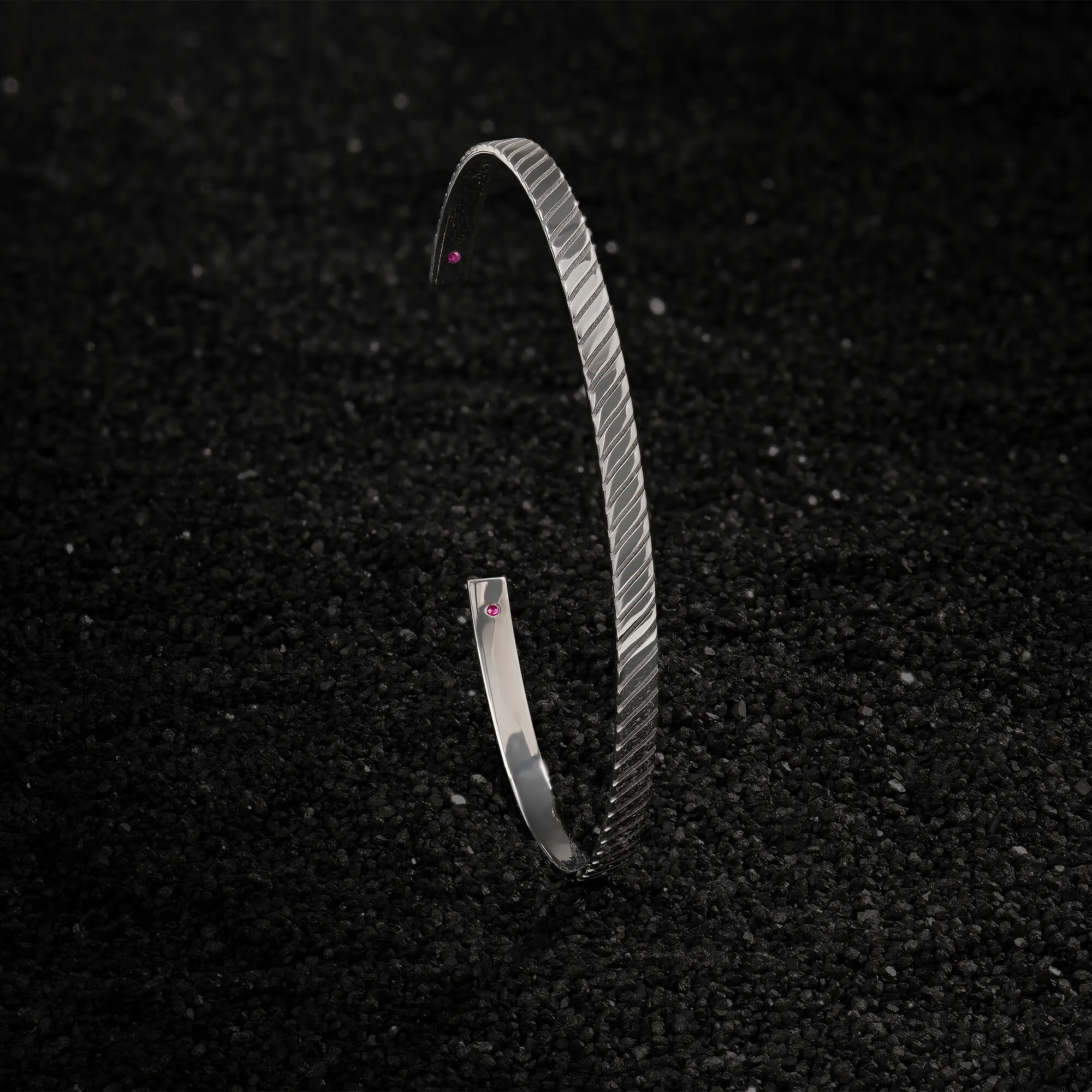 Twined Cuff in Silver