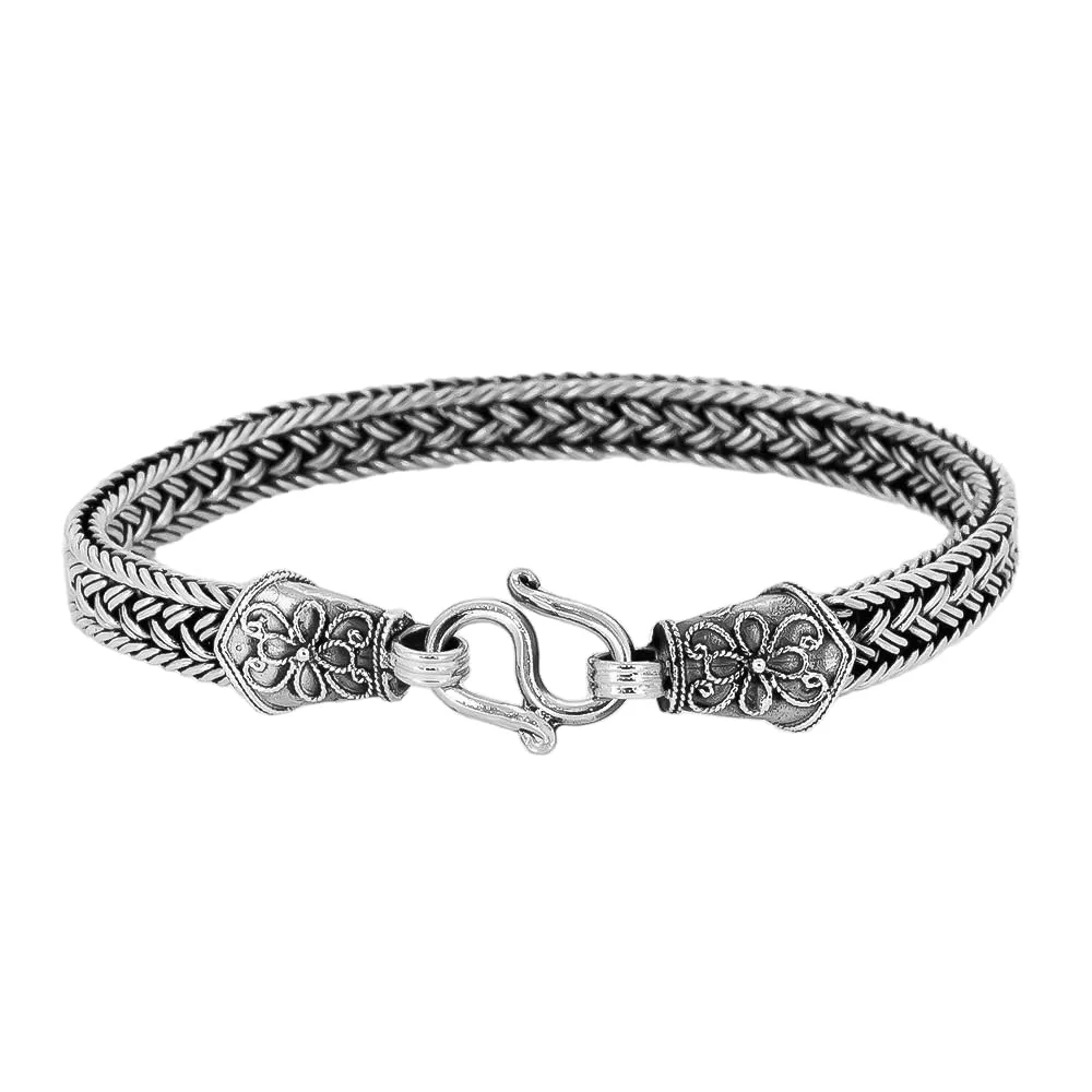 Unique Handmade Byzantine Chain Bracelet for Men | Solid 925 Sterling Silver