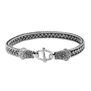 Unique Handmade Byzantine Chain Bracelet for Men | Solid 925 Sterling Silver