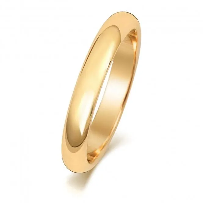 Wedding Band 18K D Shape 3mm-1.7 Wedding  Ring WQ103H/I