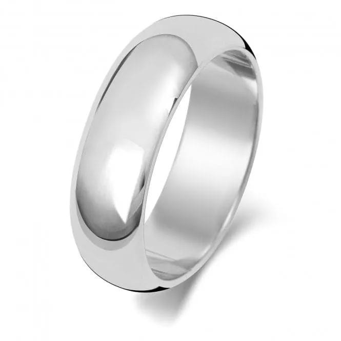 Wedding Band 18K D Shape 6mm-1.5 Wedding  Ring WQ106WM