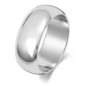 Wedding Band 18K D Shape 8mm-1.25 Wedding  Ring WQ108WL