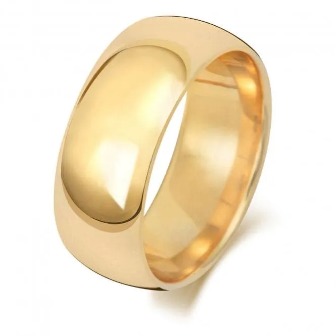 Wedding Band 18K Trad Court 8mm-1.25 Wedding  Ring WQ168L