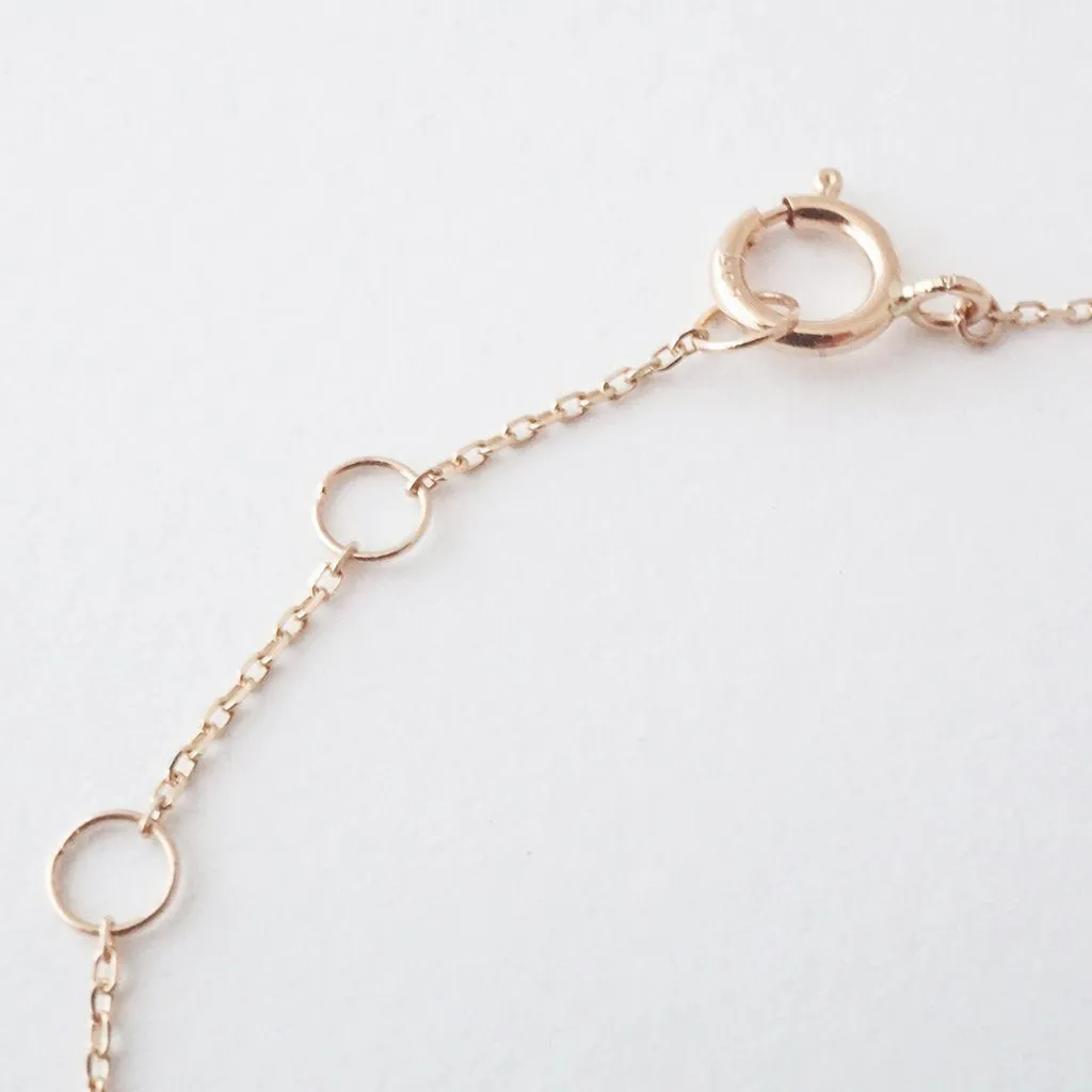 Whisper Thin Chain Bracelet, 14k Gold